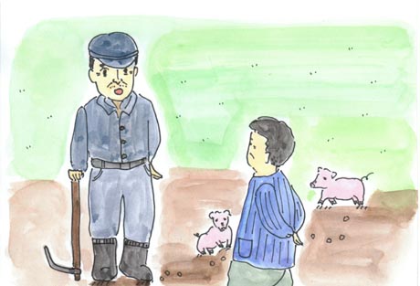 �݂�ɘb��������ߏ��̂�������A�݂�̌�ɂ��Ă���q��