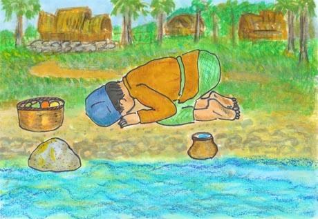 ���F�肷��j�̎q