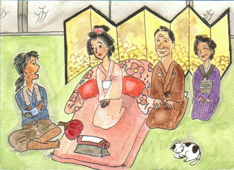 �@�����ǂ���ɂȂ��Ċ�Ԗ��A���e�A�������ɂӂ񂼂�Ԃ�^��