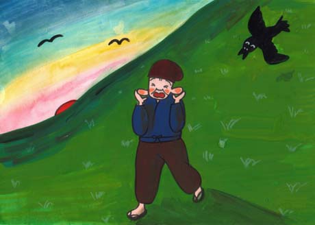 �R�u�𗼂ققɕt���ċ����Ȃ���A�邶������