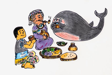 �N�W���́A��낱��ł݂�Ȉ��񂾂�H�ׂ��肵�āA
�܂��C�֋A���Ă����܂����B