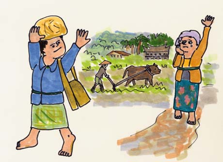 �܂𗬂��Ȃ��瑧�q���������