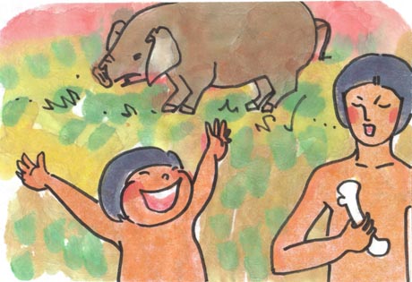 ���������ēV�Ɍ������ĉ̂��Z�A�����𑖂�u�^�A��Ԓ�